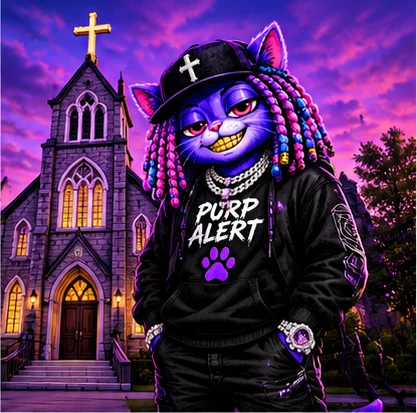 PURP ALERT mascot — The Church